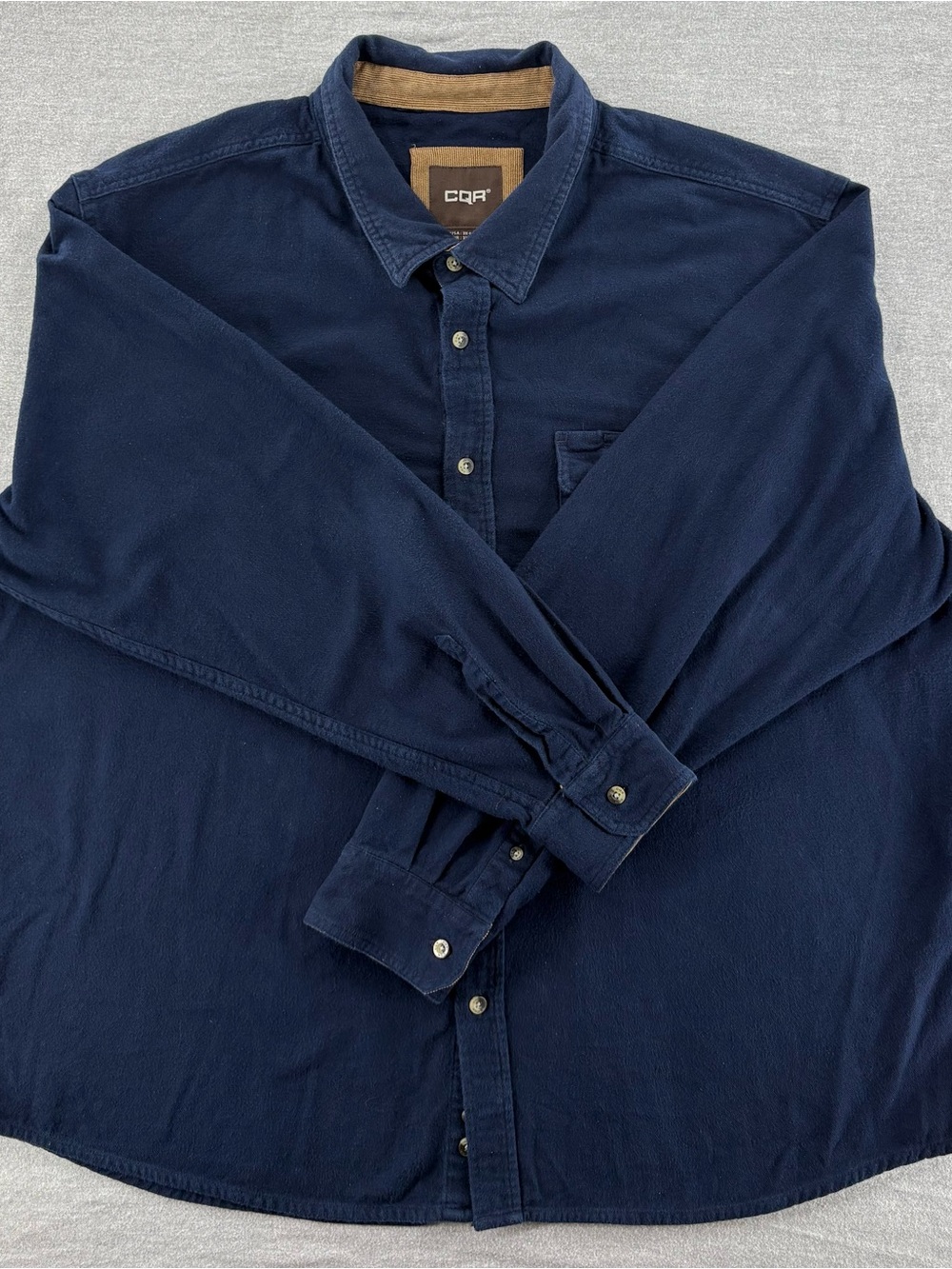 CQR Men's Navy Long-Sleeve Button-Down Shirt